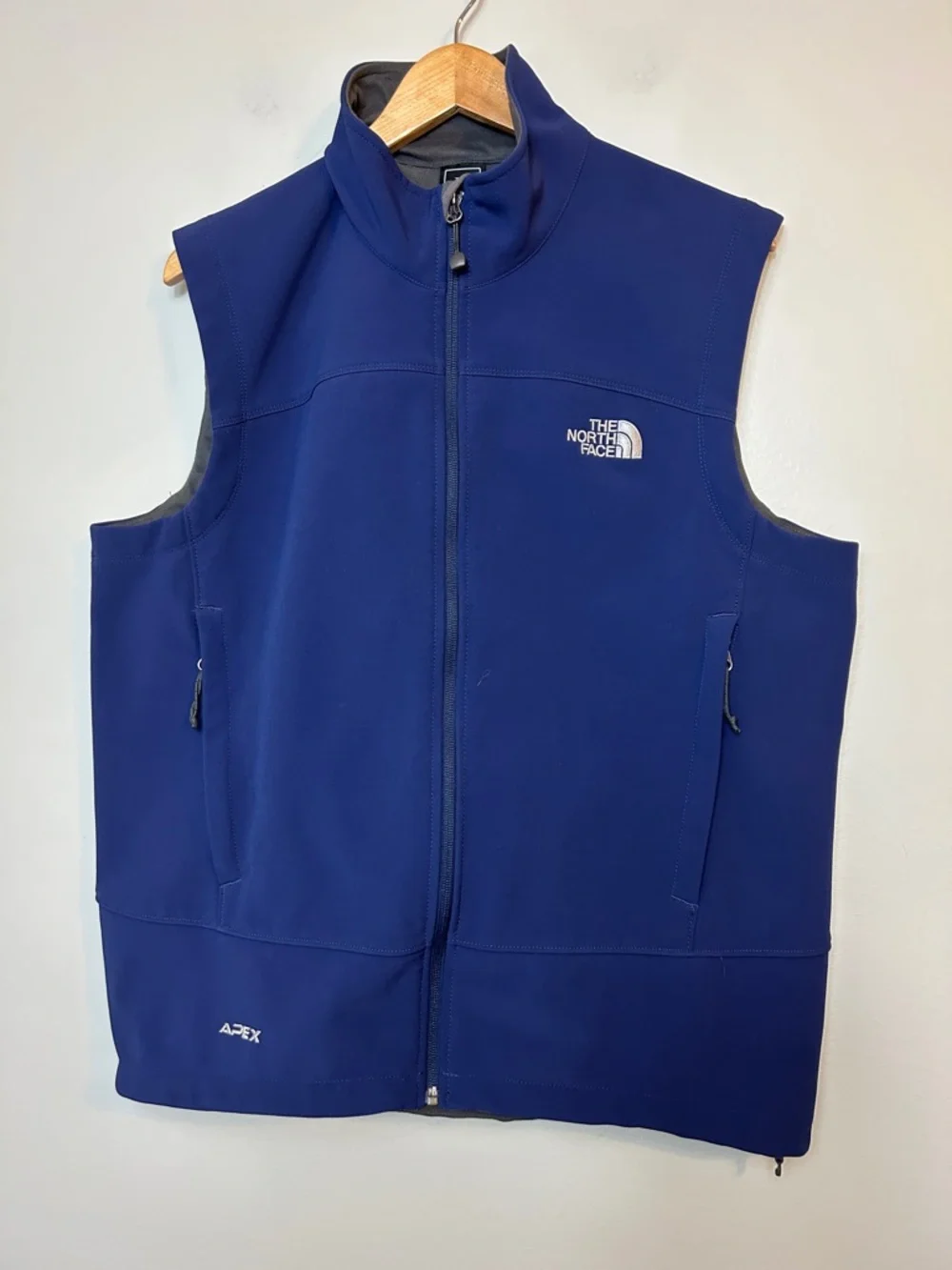 North Face Apex Blue Vest Large